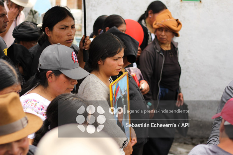 LUIS EFRAIN FUÉREZ BONILLA-COTACACHI-QUIROGA-FUNERAL-PARO NACIONAL-MANIFESTACIONES