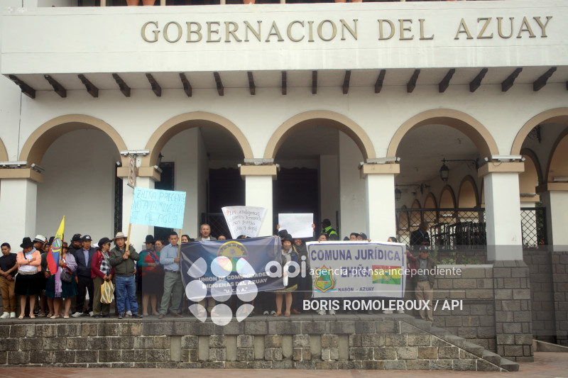 CUENCA-COMUNIDADES INDIGENAS-ANUNCIO PARO