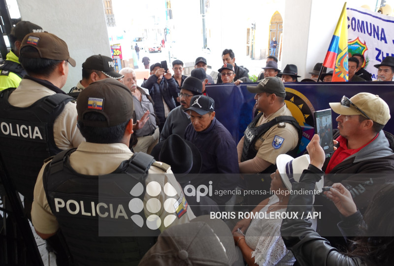 CUENCA-COMUNIDADES INDIGENAS-ANUNCIO PARO