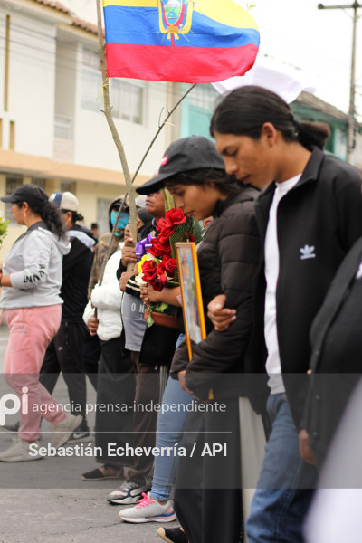 LUIS EFRAIN FUÉREZ BONILLA-COTACACHI-QUIROGA-FUNERAL-PARO NACIONAL-MANIFESTACIONES
