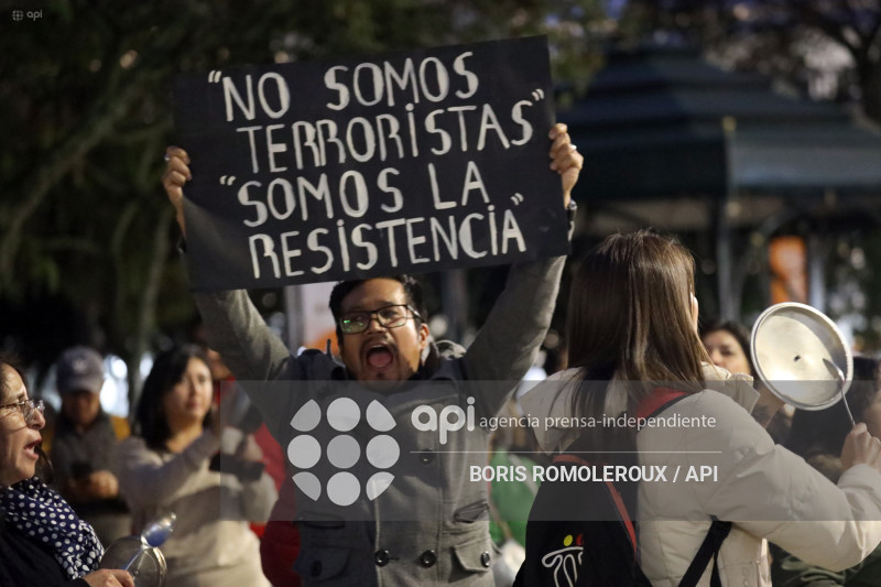 CUENCA-PROTESTA DE CACEROLAS-GOBIERNO