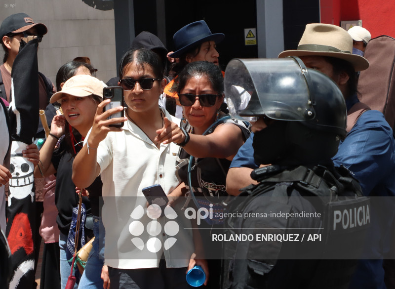 PROTESTA CONTRA NOBOA ARBOLITO