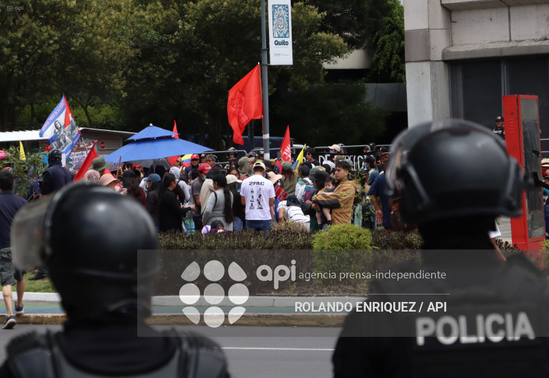 PROTESTA CONTRA NOBOA ARBOLITO