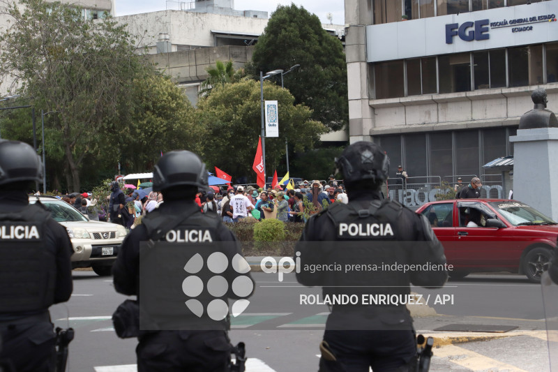 PROTESTA CONTRA NOBOA ARBOLITO