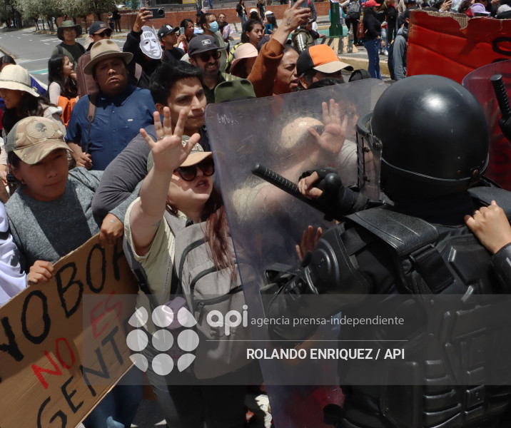 PROTESTA CONTRA NOBOA ARBOLITO
