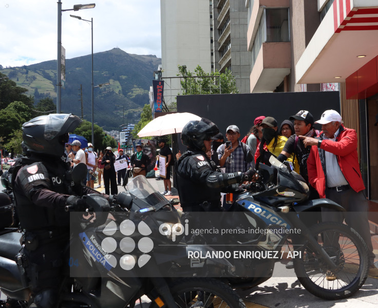 PROTESTA CONTRA NOBOA ARBOLITO