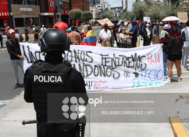 PROTESTA CONTRA NOBOA ARBOLITO