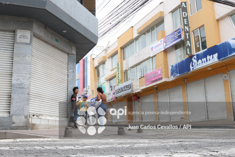 ATUNTAQUI-ANTONIO ANTE-PARO NACIONAL-MANIFESTACIONES-COMERCIO