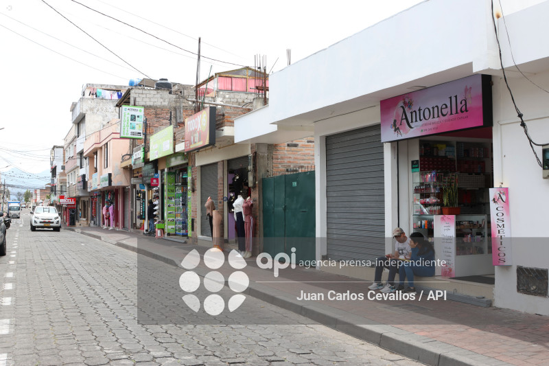 ATUNTAQUI-ANTONIO ANTE-PARO NACIONAL-MANIFESTACIONES-COMERCIO