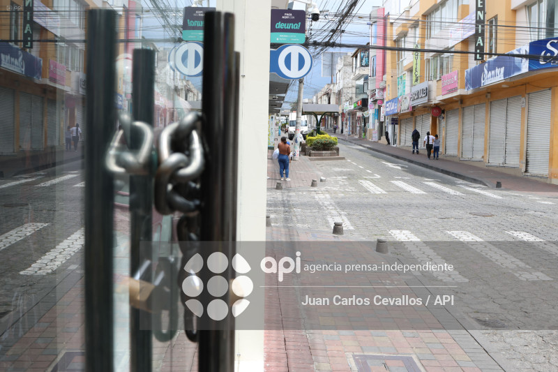 ATUNTAQUI-ANTONIO ANTE-PARO NACIONAL-MANIFESTACIONES-COMERCIO