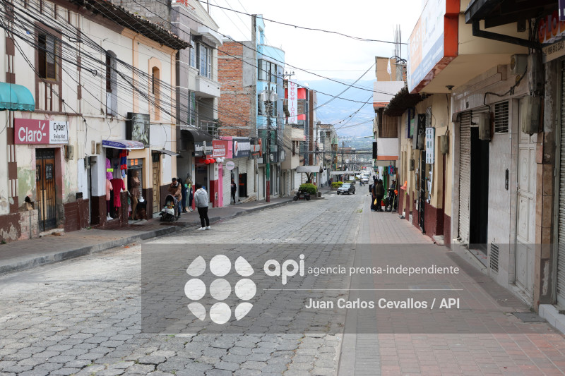 ATUNTAQUI-ANTONIO ANTE-PARO NACIONAL-MANIFESTACIONES-COMERCIO