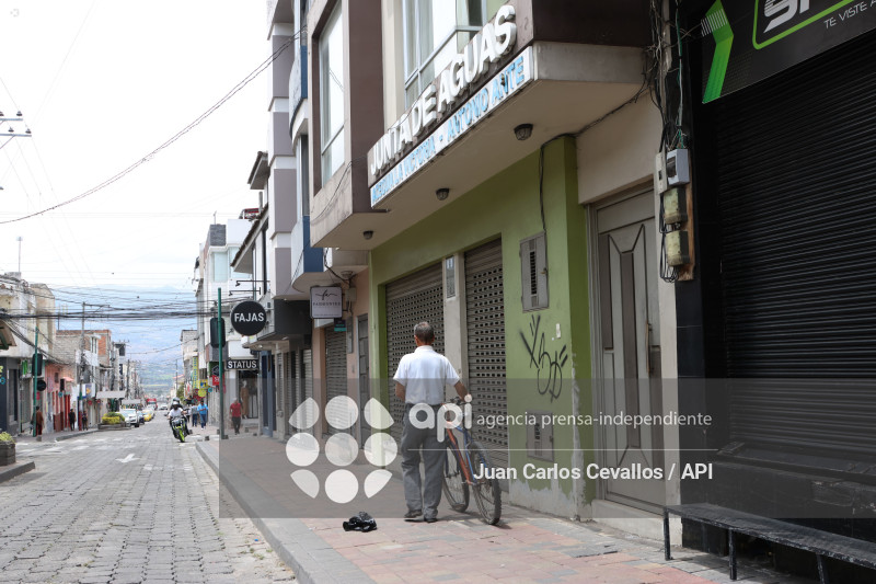 ATUNTAQUI-ANTONIO ANTE-PARO NACIONAL-MANIFESTACIONES-COMERCIO