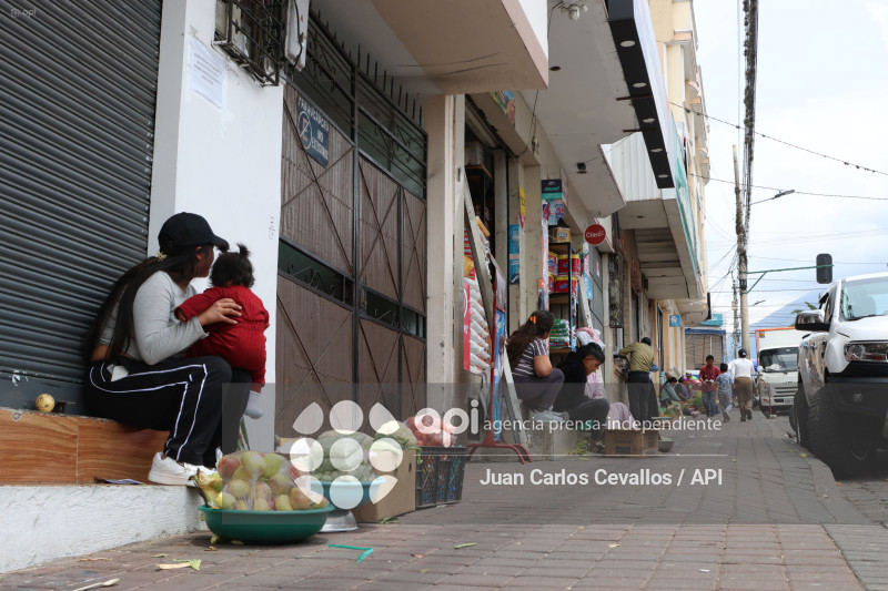 ATUNTAQUI-ANTONIO ANTE-PARO NACIONAL-MANIFESTACIONES-COMERCIO
