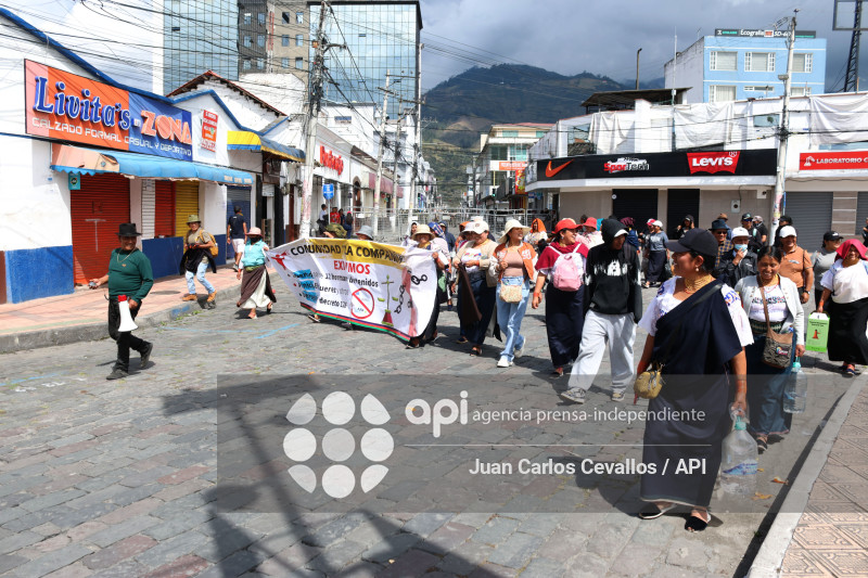 IBARRA-IMBABURA-PARO NACIONAL-MANIFESTACIONES-MARCHA-DIESEL