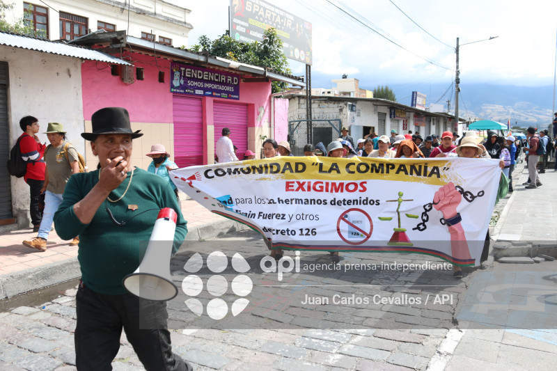IBARRA-IMBABURA-PARO NACIONAL-MANIFESTACIONES-MARCHA-DIESEL