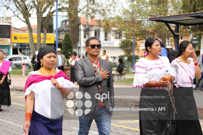COTACACHI-IMBABURA-PARO NACIONAL-MANIFESTACIONES-MARCHA-DIESEL-UNORCAC