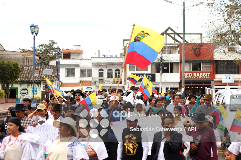 COTACACHI-IMBABURA-PARO NACIONAL-MANIFESTACIONES-MARCHA-DIESEL-UNORCAC