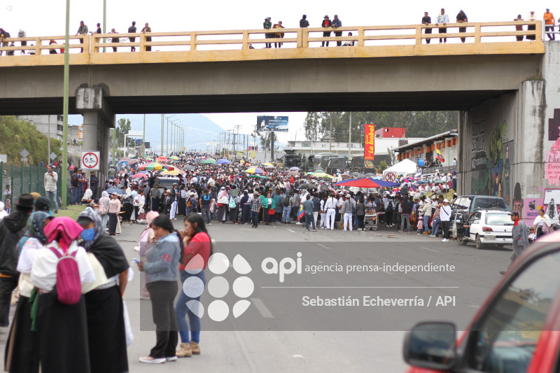COTACACHI-IMBABURA-PARO NACIONAL-MANIFESTACIONES-MARCHA-DIESEL-UNORCAC