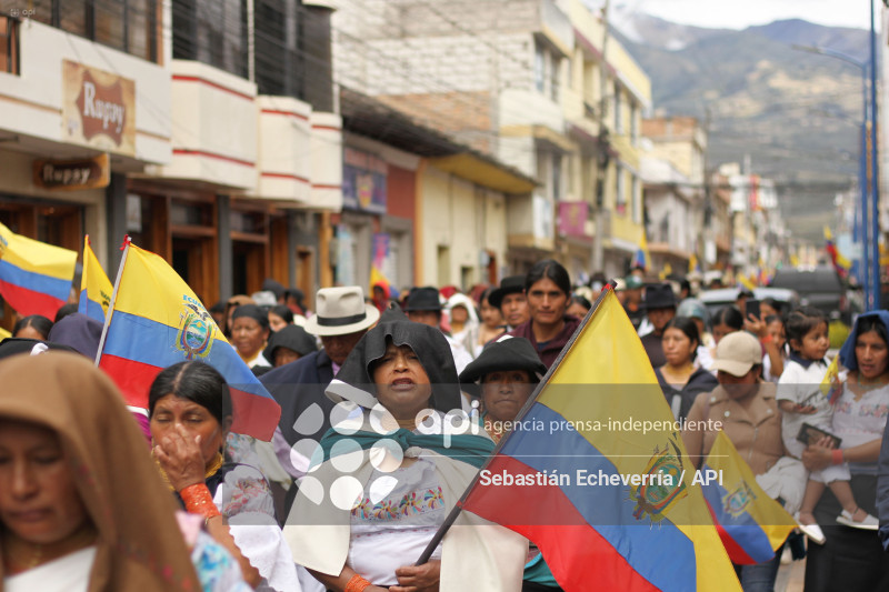 COTACACHI-IMBABURA-PARO NACIONAL-MANIFESTACIONES-MARCHA-DIESEL-UNORCAC