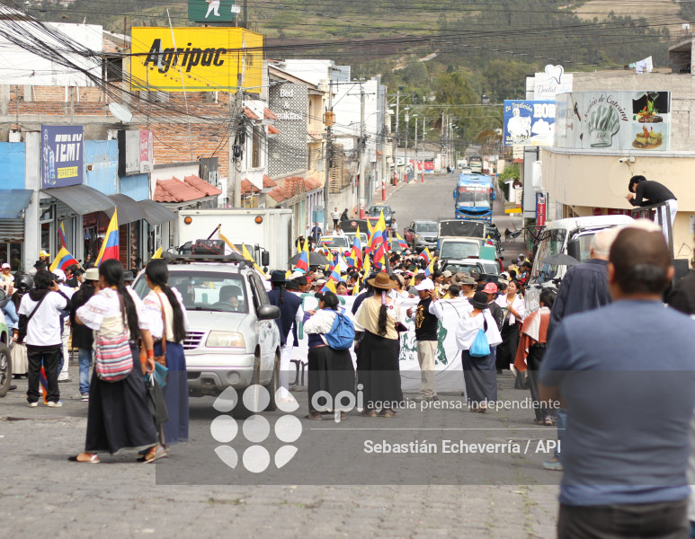 COTACACHI-IMBABURA-PARO NACIONAL-MANIFESTACIONES-MARCHA-DIESEL-UNORCAC