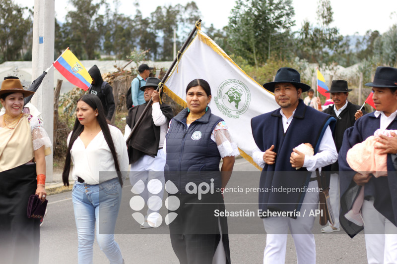 COTACACHI-IMBABURA-PARO NACIONAL-MANIFESTACIONES-MARCHA-DIESEL-UNORCAC