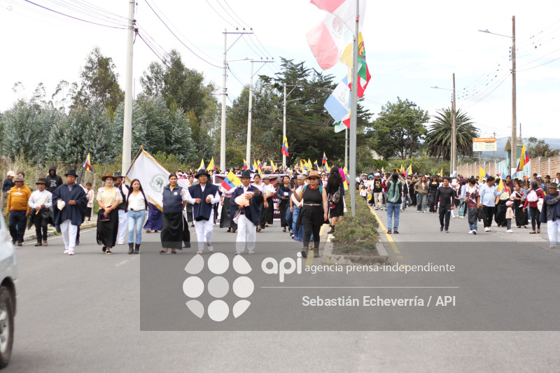 COTACACHI-IMBABURA-PARO NACIONAL-MANIFESTACIONES-MARCHA-DIESEL-UNORCAC