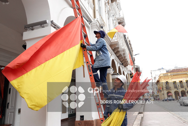 CUENCA-EMBANDERAMIENTO-FIESTAS CUENCA