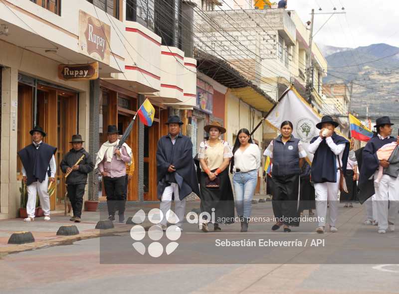 COTACACHI-IMBABURA-PARO NACIONAL-MANIFESTACIONES-MARCHA-DIESEL-UNORCAC