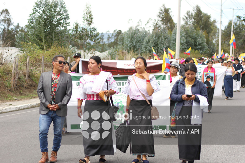 COTACACHI-IMBABURA-PARO NACIONAL-MANIFESTACIONES-MARCHA-DIESEL-UNORCAC