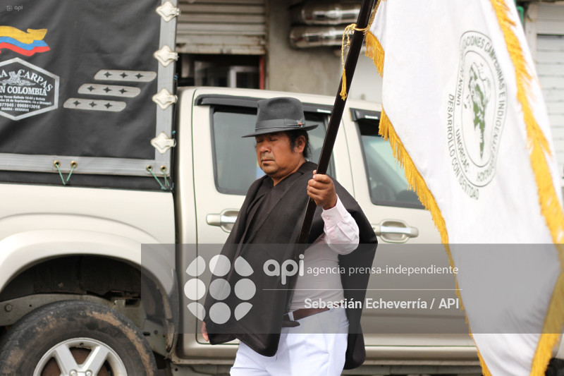 COTACACHI-IMBABURA-PARO NACIONAL-MANIFESTACIONES-MARCHA-DIESEL-UNORCAC