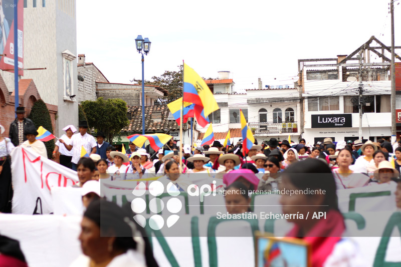COTACACHI-IMBABURA-PARO NACIONAL-MANIFESTACIONES-MARCHA-DIESEL-UNORCAC
