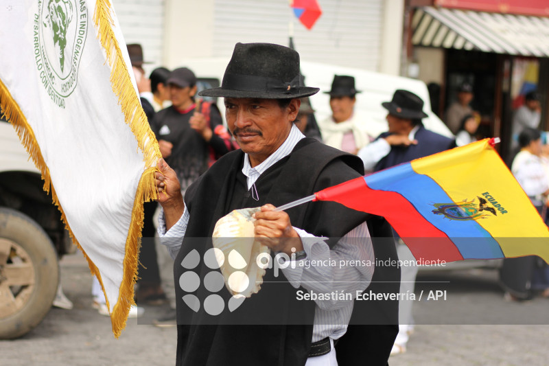 COTACACHI-IMBABURA-PARO NACIONAL-MANIFESTACIONES-MARCHA-DIESEL-UNORCAC