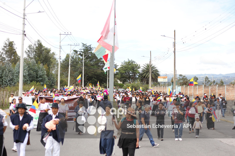 COTACACHI-IMBABURA-PARO NACIONAL-MANIFESTACIONES-MARCHA-DIESEL-UNORCAC