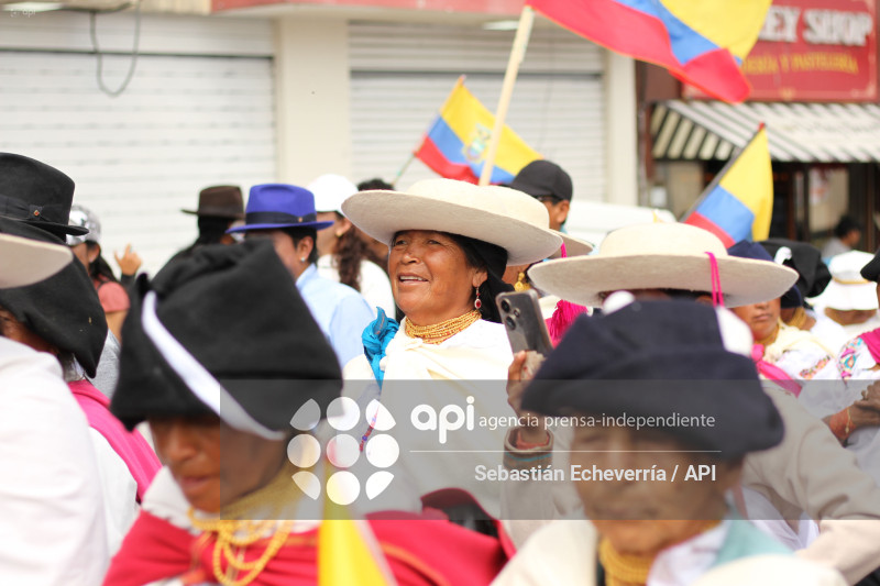 COTACACHI-IMBABURA-PARO NACIONAL-MANIFESTACIONES-MARCHA-DIESEL-UNORCAC