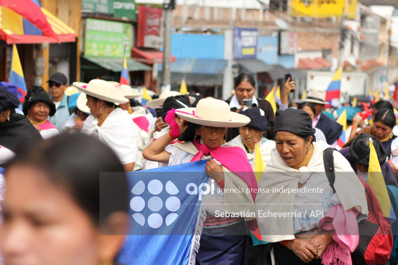 COTACACHI-IMBABURA-PARO NACIONAL-MANIFESTACIONES-MARCHA-DIESEL-UNORCAC