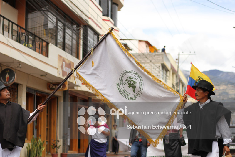 COTACACHI-IMBABURA-PARO NACIONAL-MANIFESTACIONES-MARCHA-DIESEL-UNORCAC