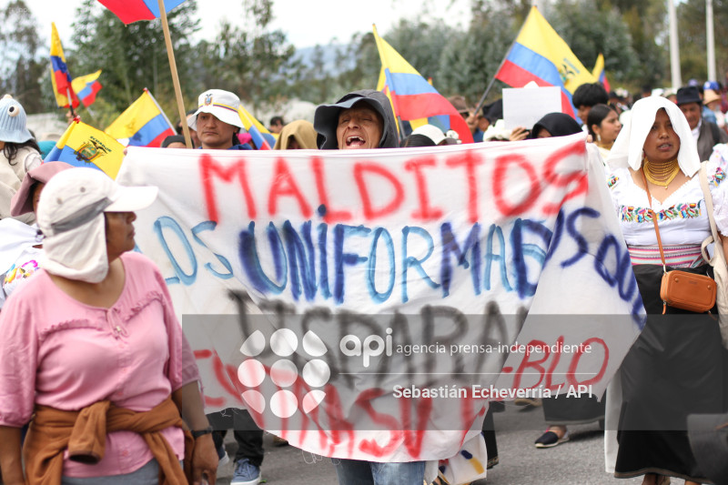 COTACACHI-IMBABURA-PARO NACIONAL-MANIFESTACIONES-MARCHA-DIESEL-UNORCAC