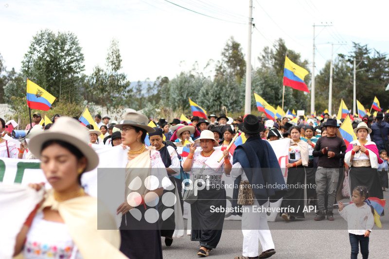 COTACACHI-IMBABURA-PARO NACIONAL-MANIFESTACIONES-MARCHA-DIESEL-UNORCAC
