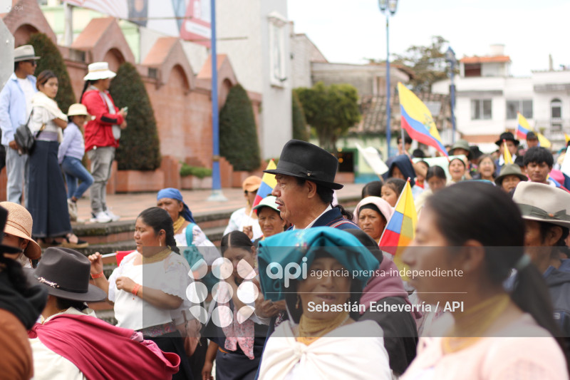 COTACACHI-IMBABURA-PARO NACIONAL-MANIFESTACIONES-MARCHA-DIESEL-UNORCAC