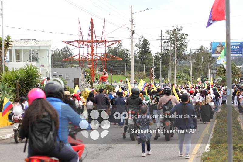 COTACACHI-IMBABURA-PARO NACIONAL-MANIFESTACIONES-MARCHA-DIESEL-UNORCAC