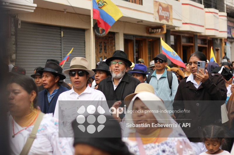 COTACACHI-IMBABURA-PARO NACIONAL-MANIFESTACIONES-MARCHA-DIESEL-UNORCAC