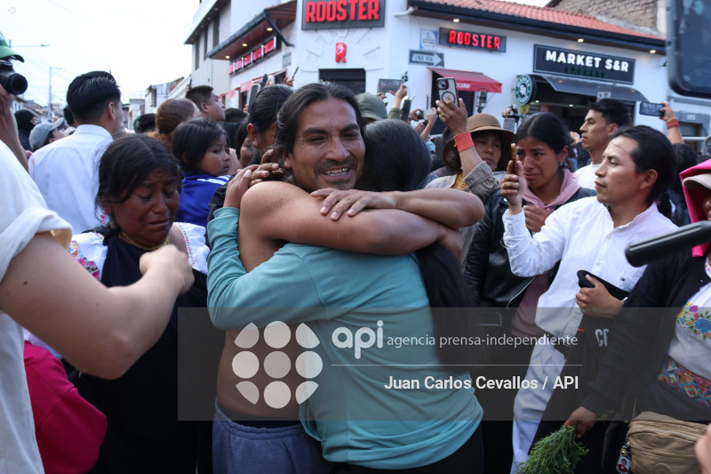 IMBABURA-PARO NACIONAL-DETENIDOS-DIESEL-OTAVALO-CUARTEL DE POLICIA