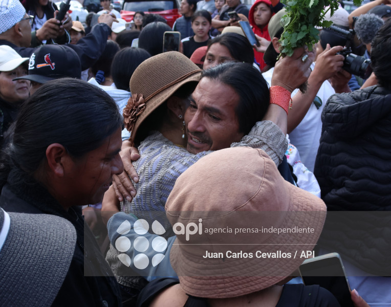 IMBABURA-PARO NACIONAL-DETENIDOS-DIESEL-OTAVALO-CUARTEL DE POLICIA