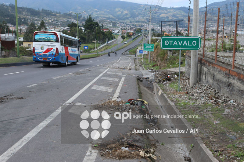 IMBABURA-PARO NACIONAL-MANIFESTACIONES-DIESEL-OTAVALO-COTACACHI-ATUNTAQUI-SECUELAS