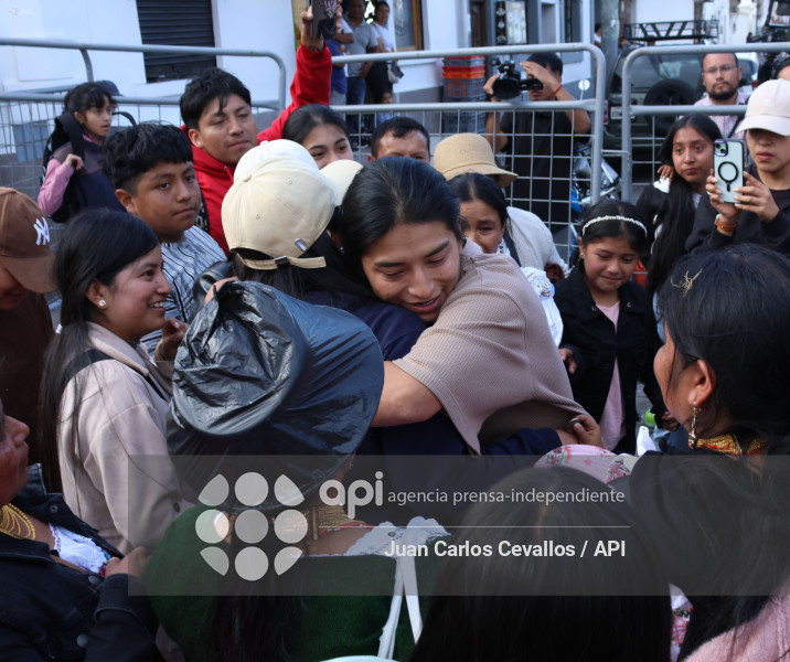 IMBABURA-PARO NACIONAL-DETENIDOS-DIESEL-OTAVALO-CUARTEL DE POLICIA