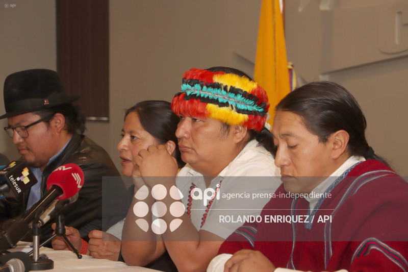 RUEDA DE PRENSA CONAIE SOBRE EL TRIUNFO DEL NO