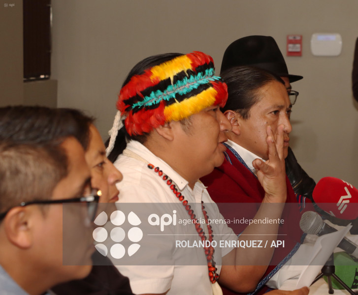 RUEDA DE PRENSA CONAIE SOBRE EL TRIUNFO DEL NO