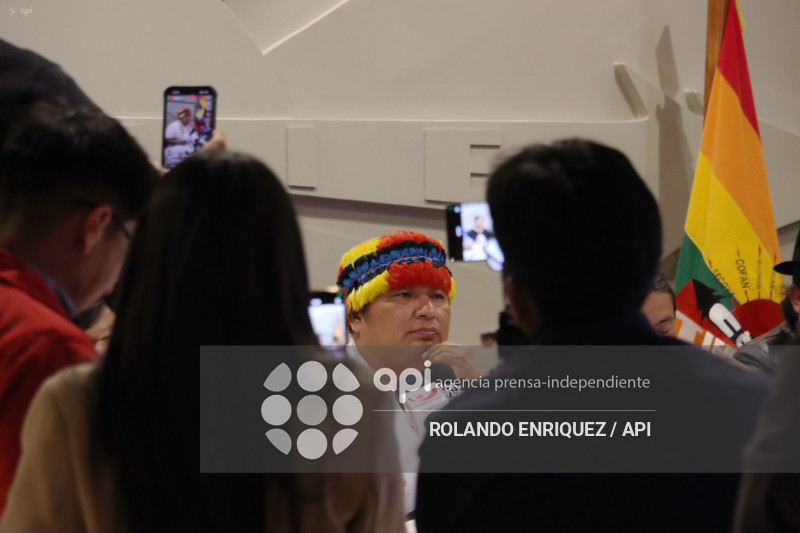 RUEDA DE PRENSA CONAIE SOBRE EL TRIUNFO DEL NO