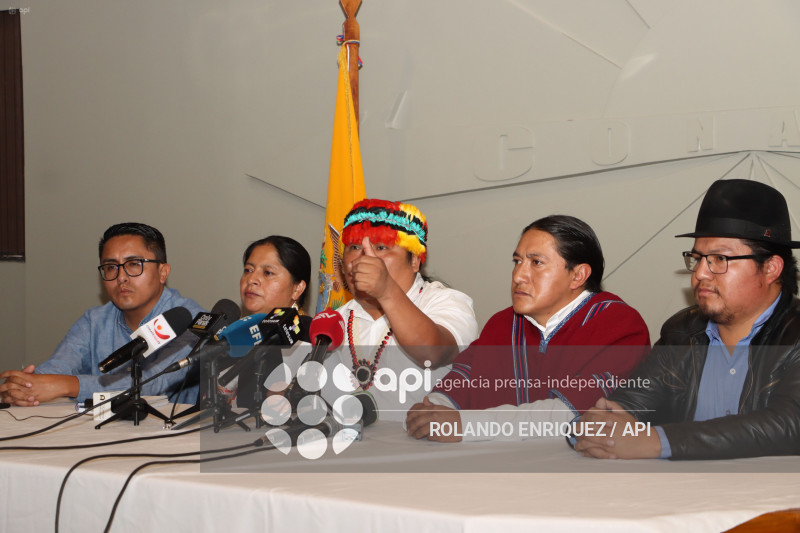 RUEDA DE PRENSA CONAIE SOBRE EL TRIUNFO DEL NO