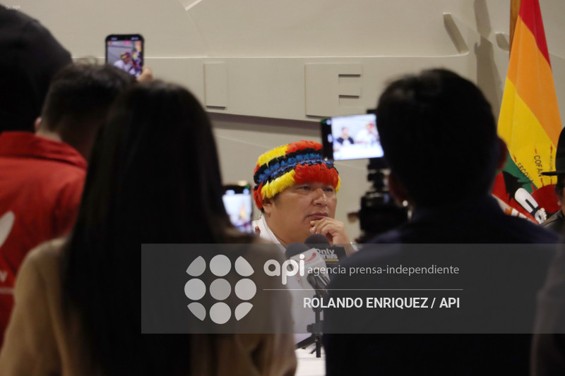 RUEDA DE PRENSA CONAIE SOBRE EL TRIUNFO DEL NO